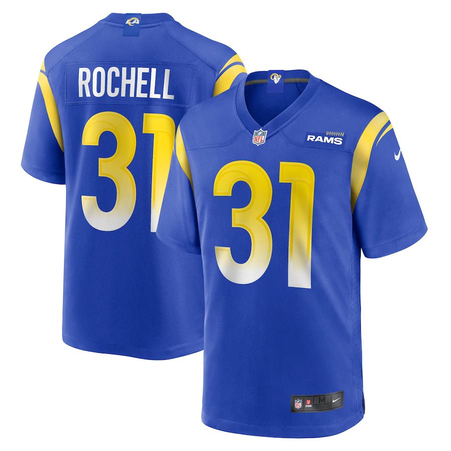 Men Los Angeles Rams 31 Robert Rochell Nike Royal Game Player NFL Jersey